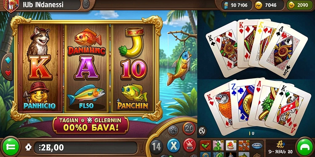 Screenshot karakter utama dalam pertempuran epik.
