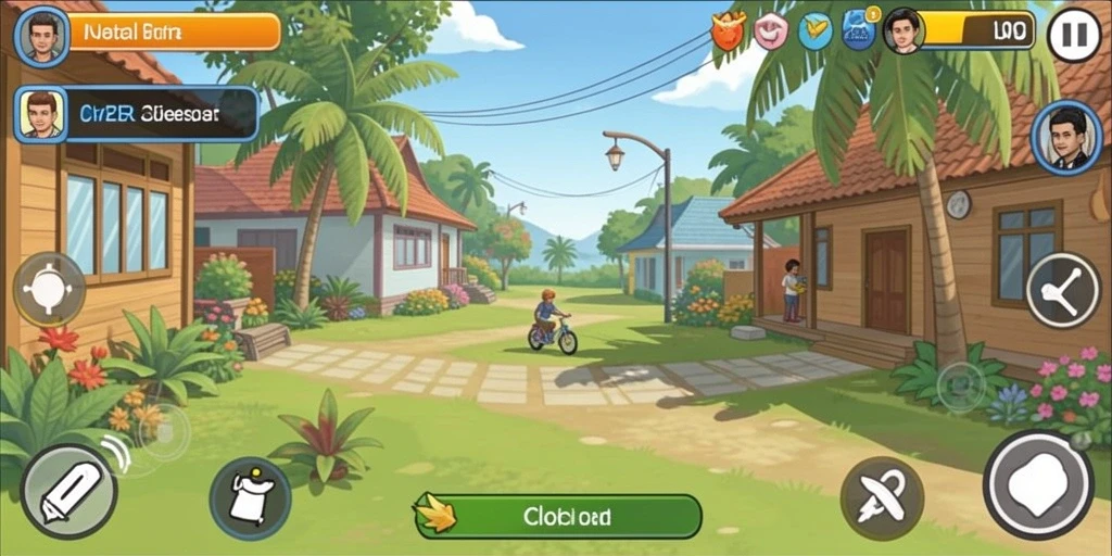 Screenshot menampilkan aksi seru di level pertama GOCAP123.
