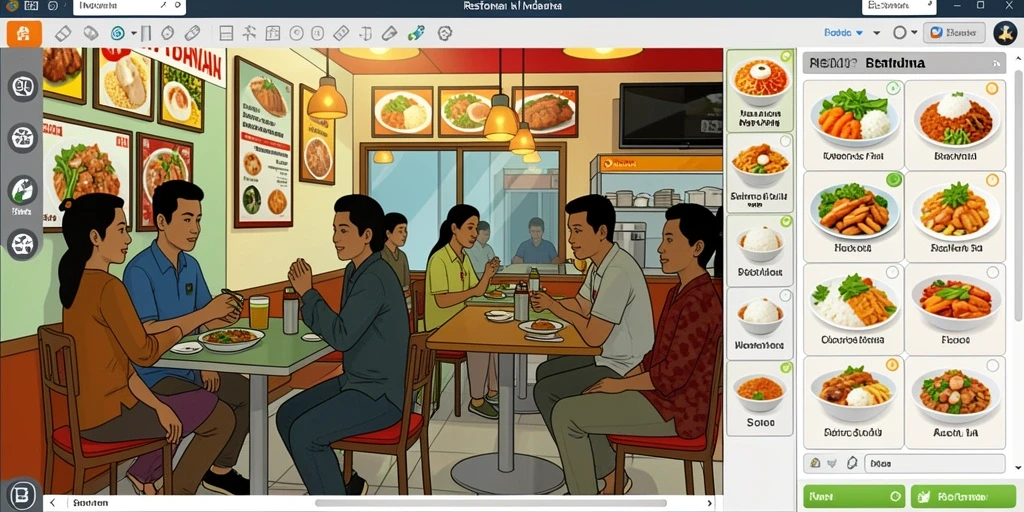 Tangkapan layar menampilkan karakter utama dalam aksi.