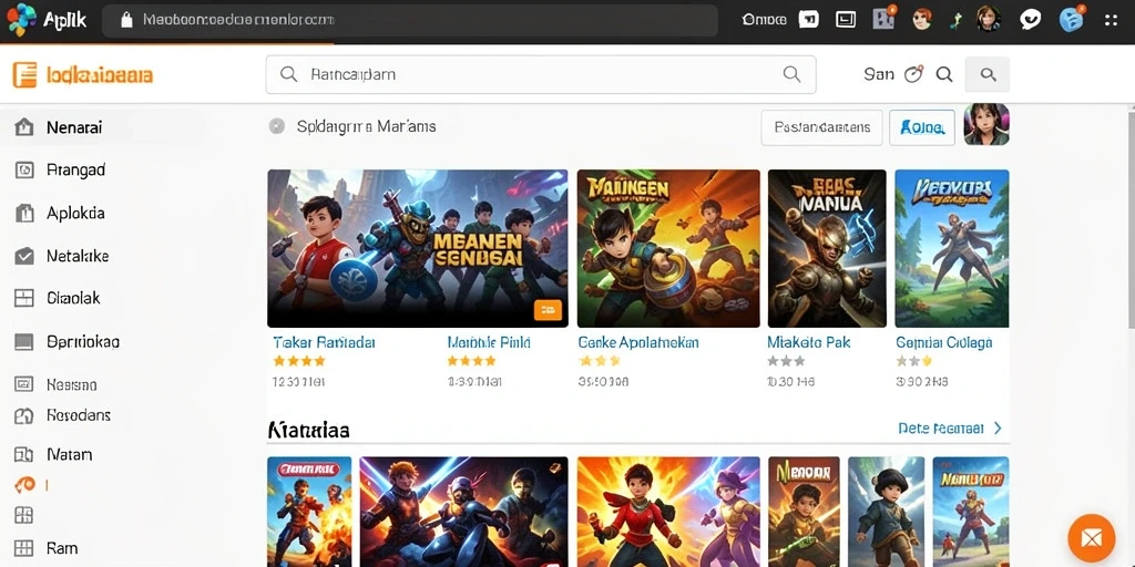 Tampilan grafis yang menawan dalam permainan.