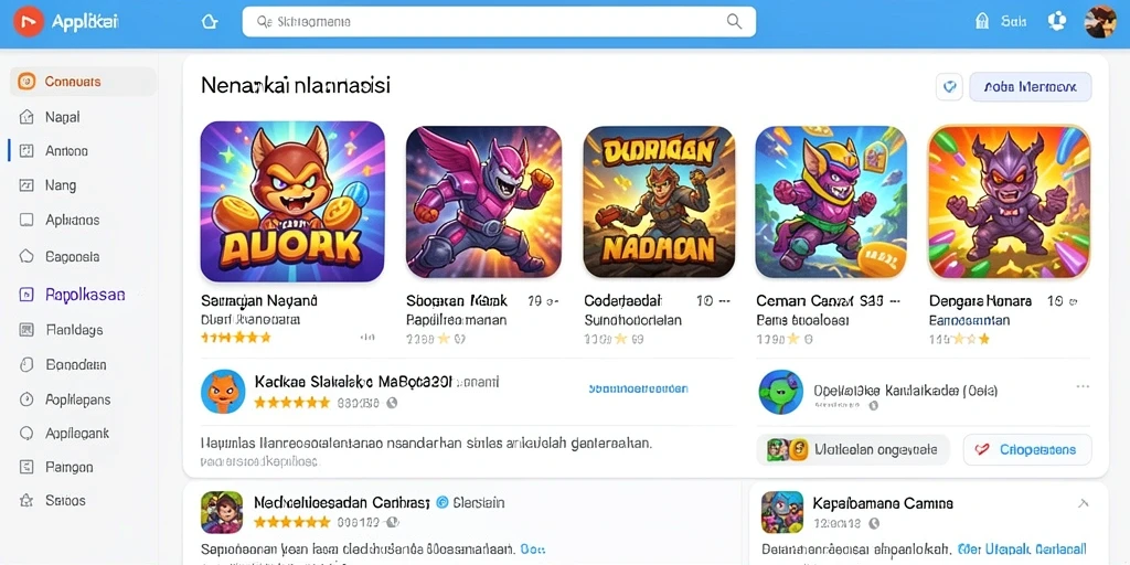 Tampilan antarmuka yang intuitif dan menarik.