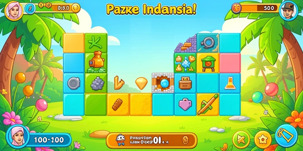 Tampilan antarmuka utama permainan UNO4D.